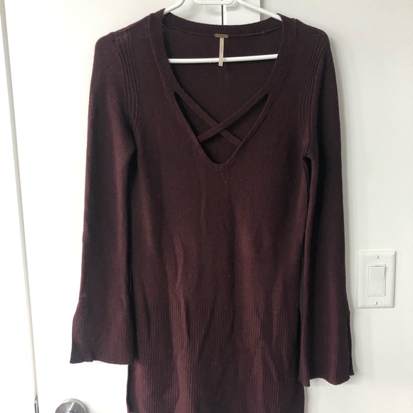Free people knit asymmetrical top. - Picture 5 of 6